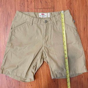 FJALL RAVEN Khaki High Coast Shorts Hiking Women's small